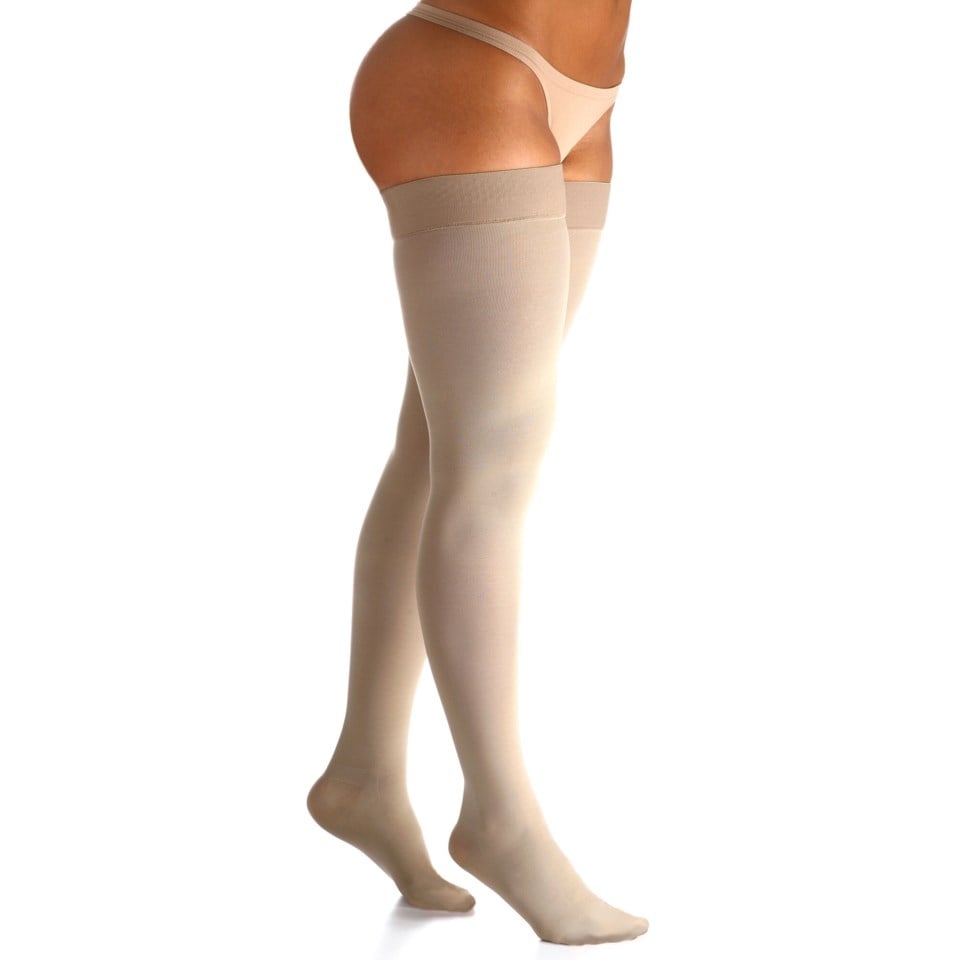 SIGVARIS ESSENCIAL UNISEX SELECT COMFORT PREMIUM MEIA COXA PONTEIRA FECHADA COMPRESSÃO