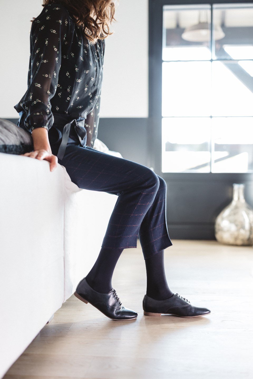 Chaussettes de contention opaque femme